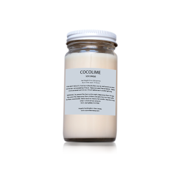 CocoLime Soy Jar Candle